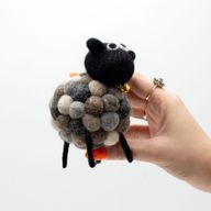 Petit Mouton en Feutrine - Multi Gris