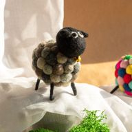 Petit Mouton en Feutrine - Multi Gris