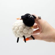 Petit Mouton en Feutrine - Blanc