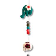 Tenture Murale en Feutre - Éléphants (couleurs aléatoires)