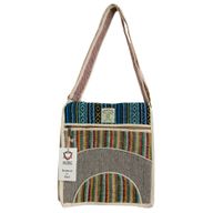 Sac Messager en Chanvre pour Ordinateur Portable - Courbes