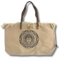 Sac en Toile Naturelle Poignée en Cuir - Inspiration
