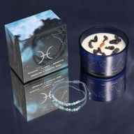 Bougies en Cristal du Zodiaque avec Bracelet de Pierres Précieuses - Pack de Démarrage