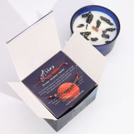 Bougie de Cristal du Zodiaque avec Bracelet de Pierres Précieuses - Bélier