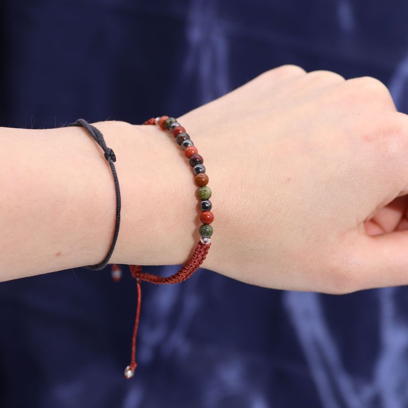 Bougie de Cristal du Zodiaque avec Bracelet de Pierres Précieuses - Bélier