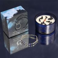 Bougies en Cristal du Zodiaque avec Bracelet de Pierres Précieuses - Pack de Démarrage