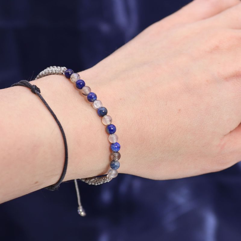 Bougie de Cristal du Zodiaque avec Bracelet de Pierres Précieuses  - Taureau