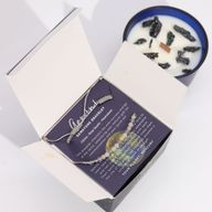 Bougie de Cristal du Zodiaque avec Bracelet de Pierres Précieuses  - Gémeaux