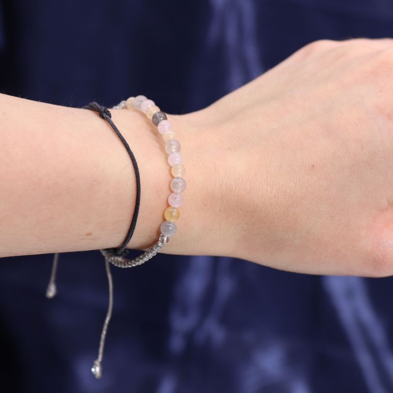 Bougie de Cristal du Zodiaque avec Bracelet de Pierres Précieuses  - Gémeaux