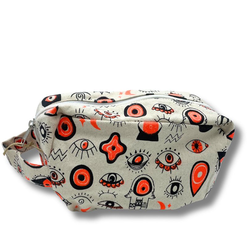 Petit Sac de Voyage Toile de Coton Multi Yeux