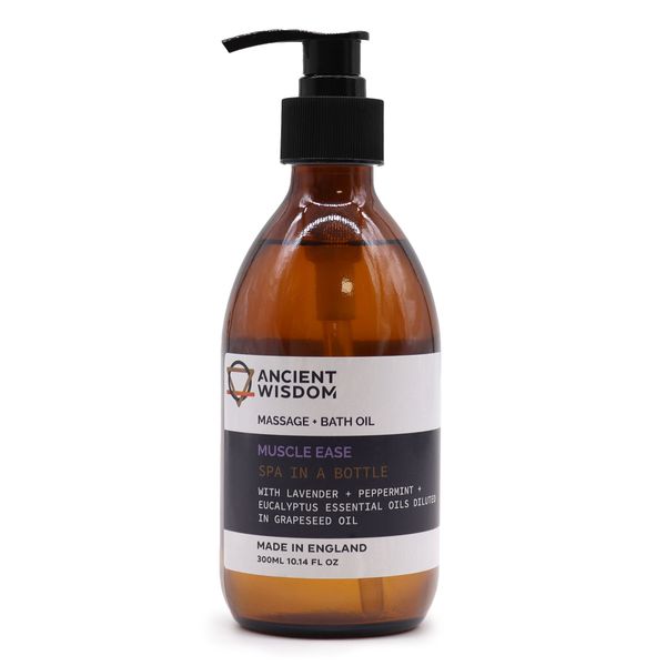 Huile de massage et de bain aromathérapeutique - Soulagement musculaire 300 ml