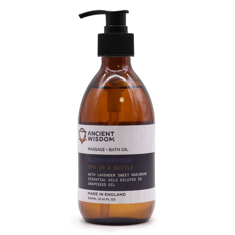 Huile de massage et de bain à la lavande endormissante - 300 ml