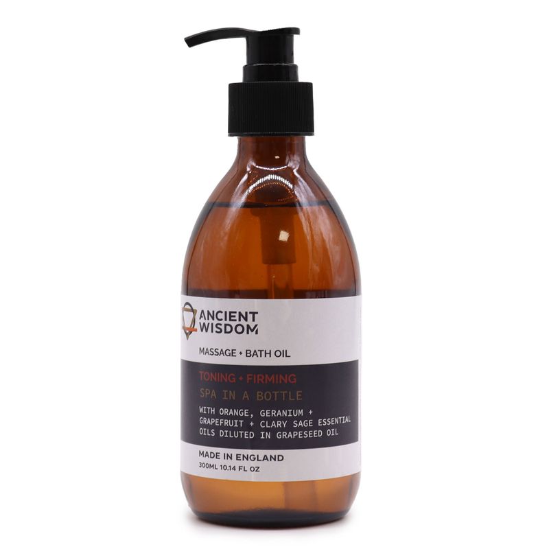 Huile de massage et de bain tonifiante et raffermissante - 300 ml