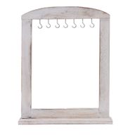 Présentoir Moyen pour Objets Suspendus - Bois Blanchi (40x30cm)
