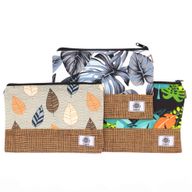 Grandes Pochettes Tropicales de Luxe - (3x2 motifs assortis) - 26x17cm