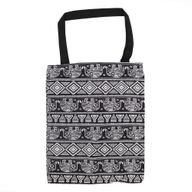 Sac Classique à Fermeture Éclair (Motif Éléphants) 40x34cm