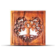 Panneau Carré Arbre de Vie  - Coeur - 40x40