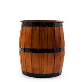 Tabouret Baril à Bière et Porte-Parasol - Naturel