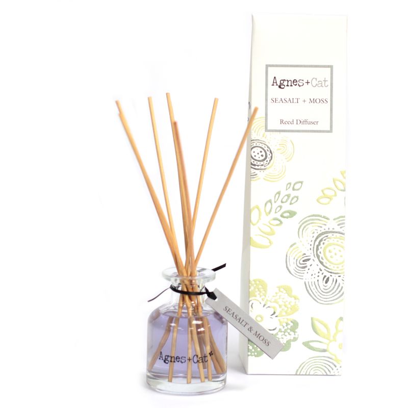 Coffret de 3 Diffuseurs d'Ambiance à Roseaux 140ml - Sel de Mer et Mousse