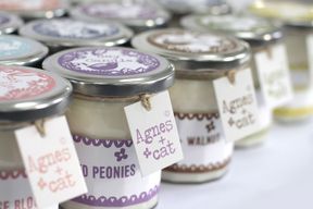 Bougie en Pot de Confiture à la Cire de Soja 220gr - Café et Noyer