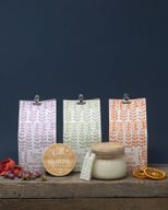 Coffret Cadeau de Bougies en Cire de Soja en Pot de 180 gr - Figue Blanche