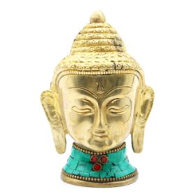 Figurine de Bouddha en Laiton - Tête Sm - 5 cm