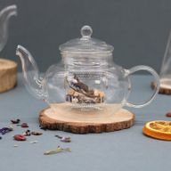 Théière à Infusion en Verre - Perle Ronde - 400ml
