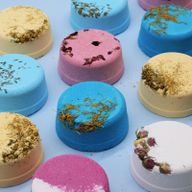 Galets de bain effervescents Rose, Lavande et Patchouli