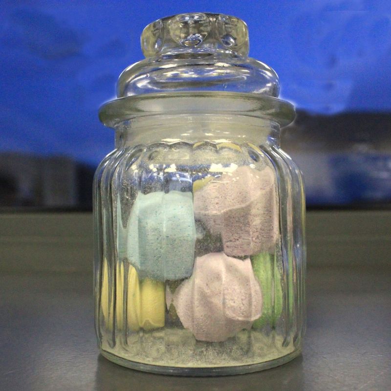 Bonbonnière en verre - Modèle traits verticaux