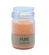 Bougies Pot Pure Cire d'Olive 120x70 - Mandarine
