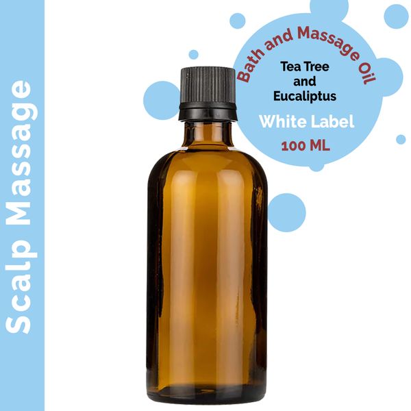 Huile de Massage Cuir Chevelu - 100ml - Marque Blanche