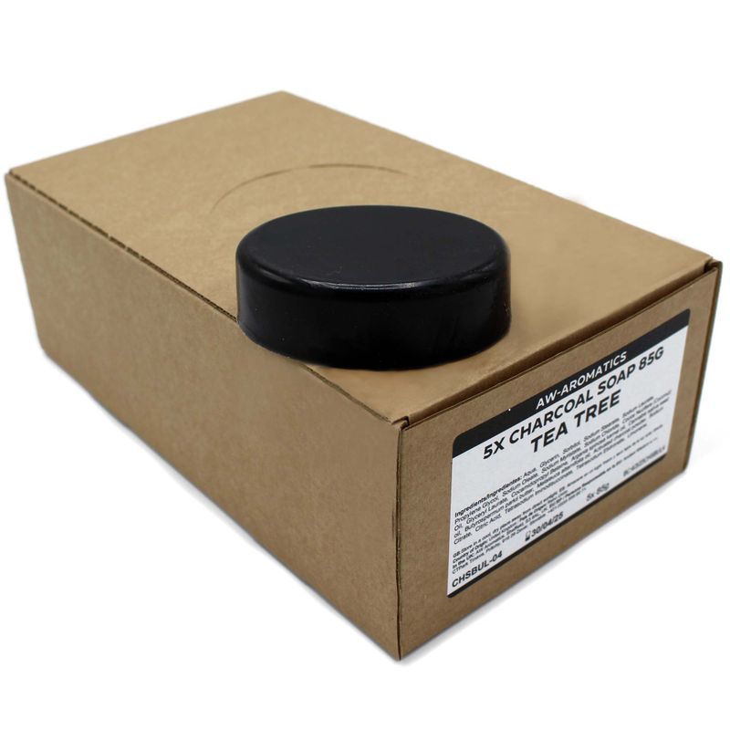 Savon au Charbon 85g - Arbre à thé - Marque Blanche