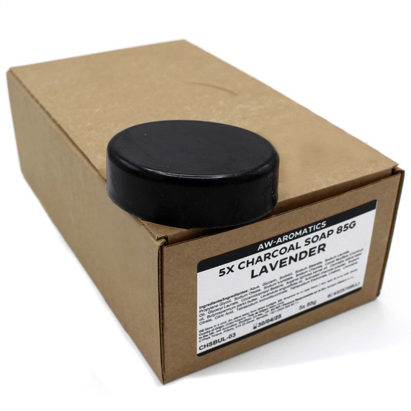 Savon au Charbon 85g - Lavande - Marque Blanche