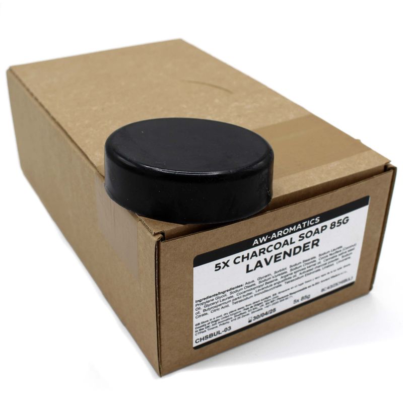 Savon au Charbon 85g - Lavande - Marque Blanche