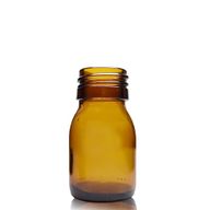 Bouteille Médicinale en Verre Ambré de 30 ml - Sans Bouchon