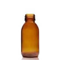 Bouteille Médicinale en Verre Ambré de 100 ml - Sans Bouchon