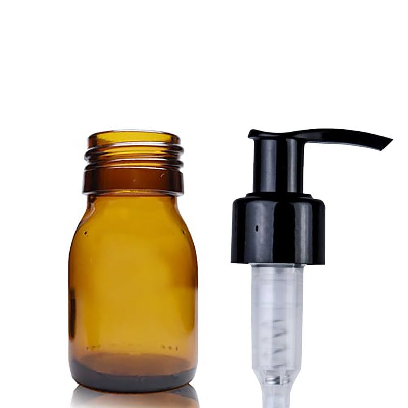 Bouteille Médicinale en Verre Ambré de 30 ml - Sans Bouchon