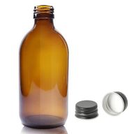 Bouteille Médicinale en Verre Ambré de 300 ml - Sans Bouchon