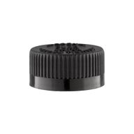 Bouchon Noir CR / TP pour Bouteille en Verre Médicinale, 28 mm