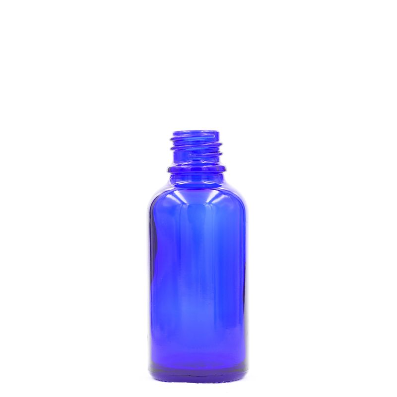 Bouteille Compte-gouttes en Verre Bleu de 5ml - Sans Bouchon