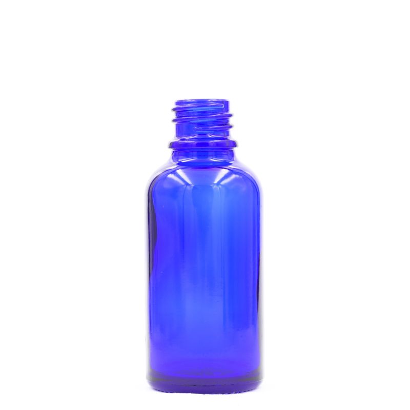 Bouteille Compte-gouttes en Verre Bleu de 15ml - Sans Bouchon