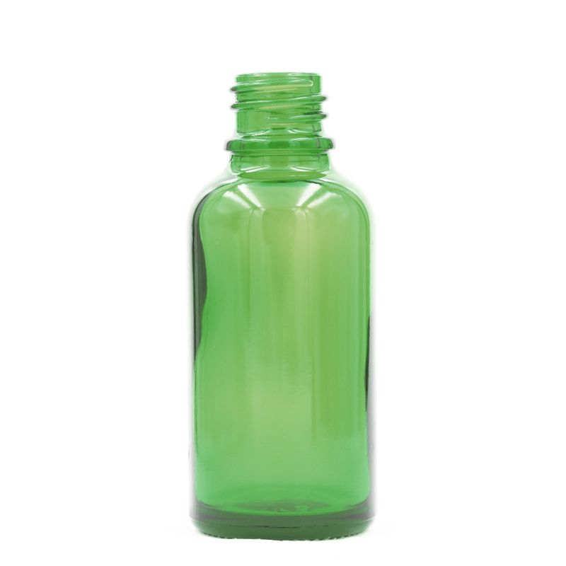 Bouteille Compte-gouttes en Verre Vert 50ml  - Sans Bouchon