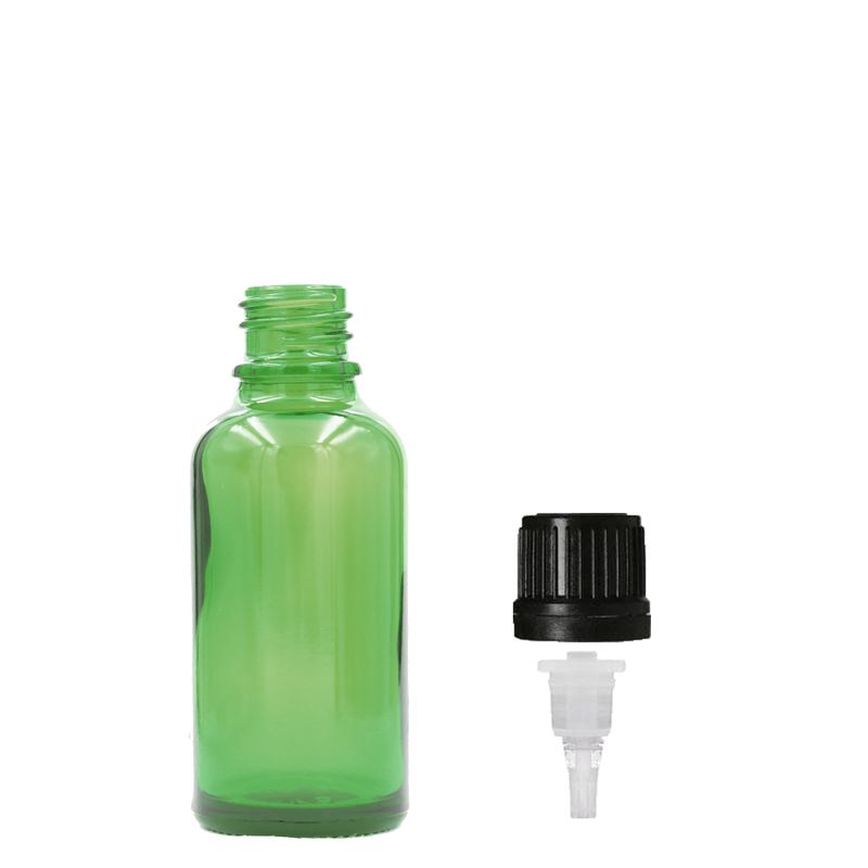Bouteille Compte-gouttes en Verre Vert de 5ml - Sans Bouchon