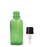 Bouteille Compte-gouttes en Verre Vert 15ml  - Sans Bouchon