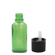 Bouteille Compte-gouttes en Verre Vert 15ml  - Sans Bouchon