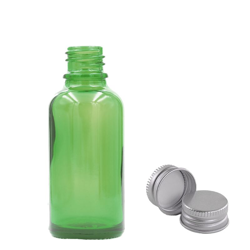 Bouteille Compte-gouttes en Verre Vert 30ml  - Sans Bouchon