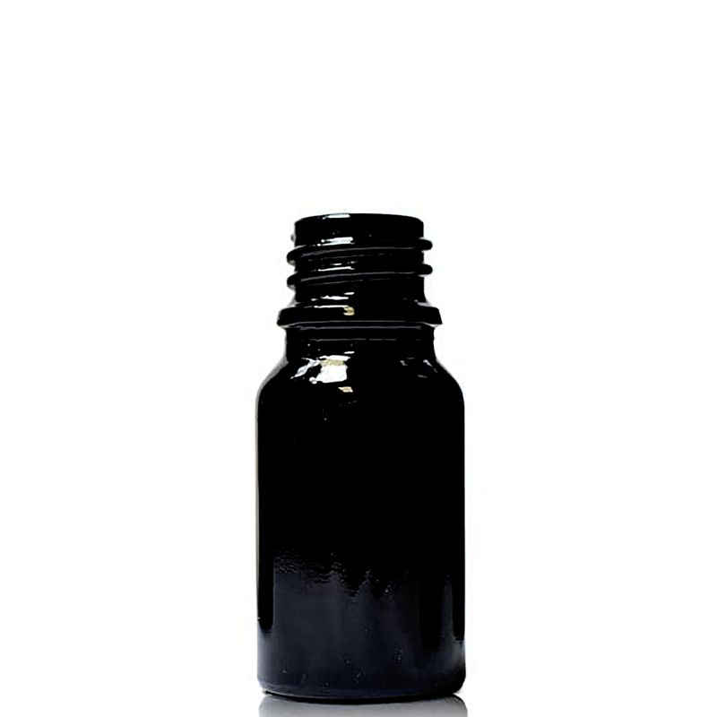 Bouteille Compte-gouttes en Verre Noir 5ml - Sans Bouchon