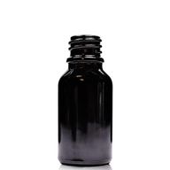 Bouteille Compte-gouttes en Verre Noir 15ml - Sans Bouchon