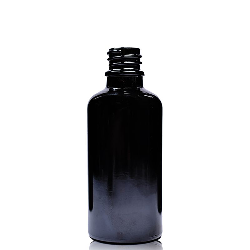 Bouteille Compte-gouttes en Verre Noir 30ml - Sans Bouchon
