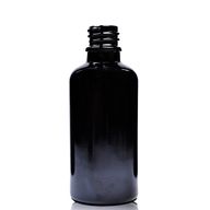 Bouteille Compte-gouttes en Verre Noir 50ml - Sans Bouchon